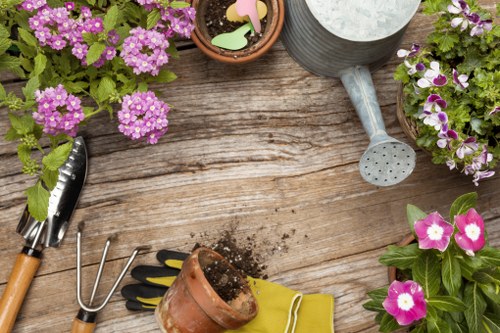 Customer complaint discussion for landscaping work