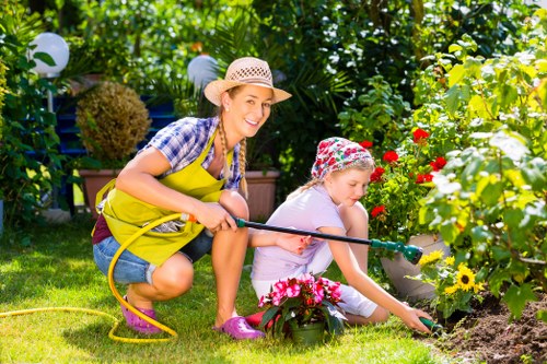 Local flower bed design for a front garden in Yiewsley