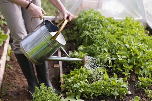 Waste and garden clearance being managed safely by landscapers