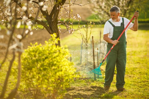 Clearing and redesigning an overgrown garden in Yiewsley